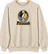 Pittsburgh Helmet Stealie Premium Unisex Crewneck — Pittsburgh Steelers — Sand