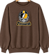 Pittsburgh Helmet Stealie Premium Unisex Crewneck — Pittsburgh Steelers — Brown