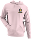 Pittsburgh Helmet Stealie Premium Unisex Hoodie — Pittsburgh Steelers — Light Pink