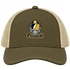 Pittsburgh Helmet Stealie Premium Unisex Trucker Cap — Pittsburgh Steelers — Moss/Khaki
