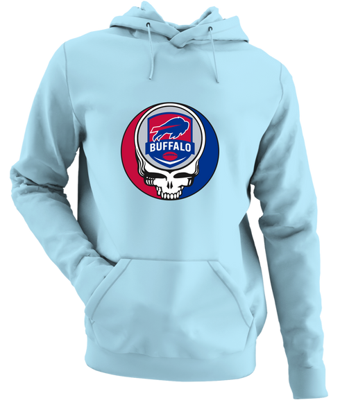 Buffalo Football - Premium Grateful Dead Hoodie - Light Blue - 1