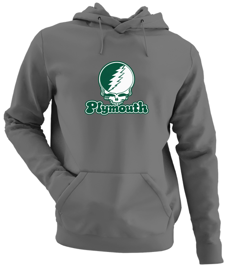Plymouth Stealie Premium Unisex Hoodie — Design: Plymouth College — Charcoal