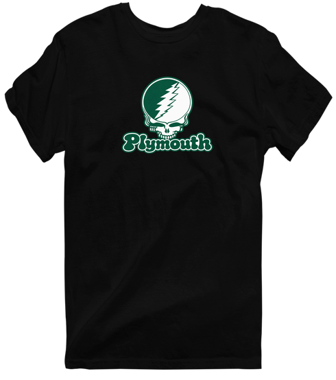 Plymouth Stealie Premium Unisex T-Shirt — Design: Plymouth College — Black