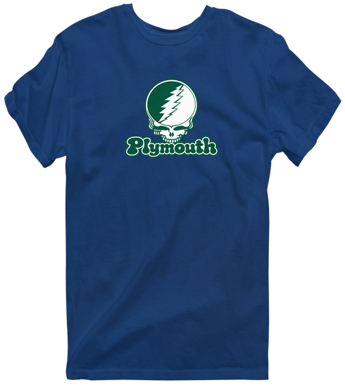 Plymouth Stealie Premium Unisex T-Shirt — Design: Plymouth College — Navy