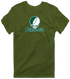 Plymouth Stealie Premium Unisex T-Shirt — Design: Plymouth College — Military Green
