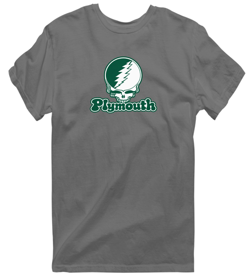 Plymouth Stealie Premium Unisex T-Shirt — Design: Plymouth College — Charcoal