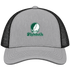 Plymouth Stealie Premium Unisex Trucker Cap — Design: Plymouth College — Heather Grey/Black