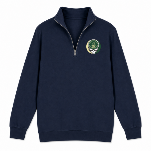 Babson College - Premium Grateful Dead Quarter-Zip Pullover - Navy - 4