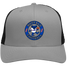 Buffalo Football Dancing Bear Stealie Grateful Dead Trucker Cap - Heather | Black