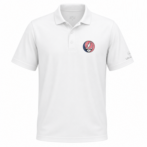 Stars and Stripes Stealie Premium Performance Polo