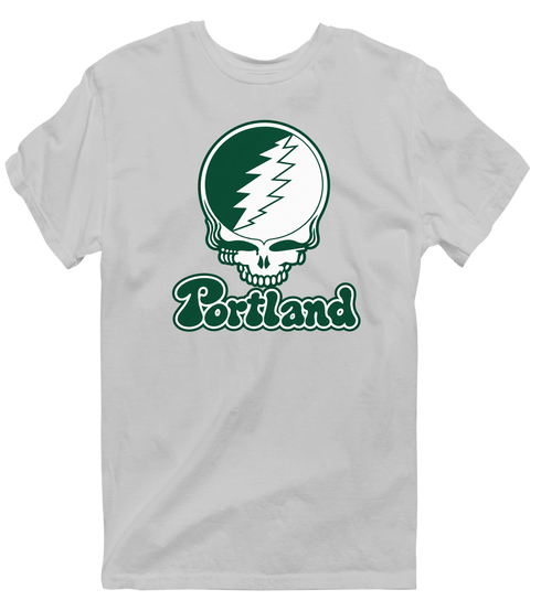 Portland Stealie Premium Unisex T-Shirt — Design: Portland State University — Sport Grey