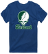 Portland Stealie Premium Unisex T-Shirt — Design: Portland State University — Navy