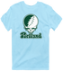 Portland Stealie Premium Unisex T-Shirt — Design: Portland State University — Light Blue