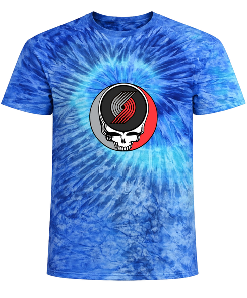 Portland Trailblazers Stealie Tie-Dye T-Shirt