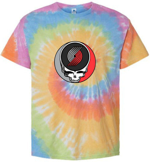 Portland Trailblazers Stealie Tie-Dye T-Shirt