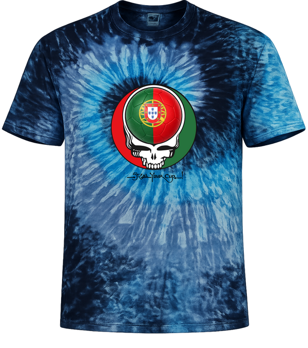 Portugal FIFA World Cup Stealie Tie-Dye T-Shirt
