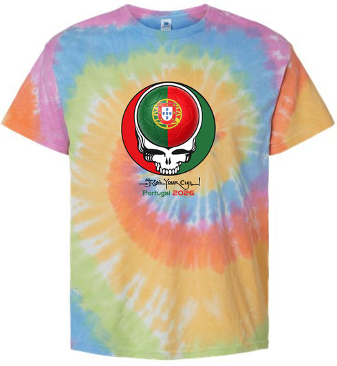 Portugal FIFA World Cup Stealie Tie-Dye T-Shirt