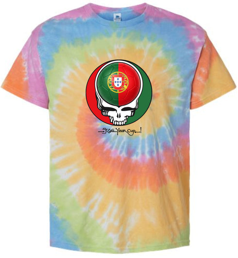 Portugal FIFA World Cup Stealie Tie-Dye T-Shirt