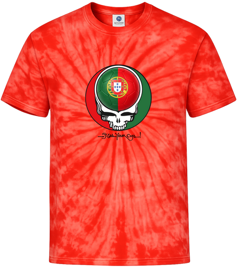 Portugal FIFA World Cup Stealie Tie-Dye T-Shirt