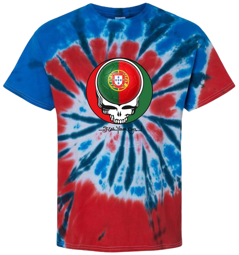 Portugal FIFA World Cup Stealie Tie-Dye T-Shirt