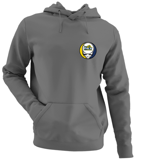 Pace University Lacrosse - Premium Grateful Dead Left Chest Hoodie - Charcoal - 8