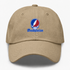 Presbyterian Stealie Premium Unisex Dad Hat — Design: Presbyterian College — Khaki