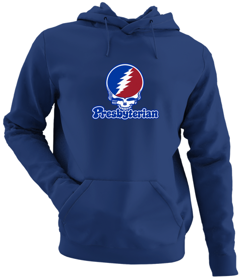 Presbyterian Stealie Premium Unisex Hoodie — Design: Presbyterian College — Navy
