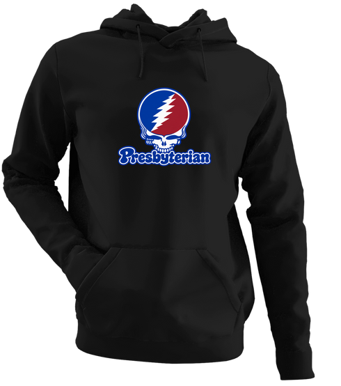 Presbyterian Stealie Premium Unisex Hoodie — Design: Presbyterian College — Black