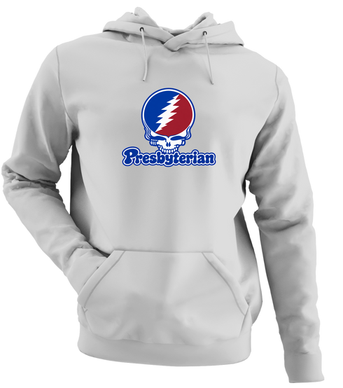 Presbyterian Stealie Premium Unisex Hoodie — Design: Presbyterian College — Sport Grey