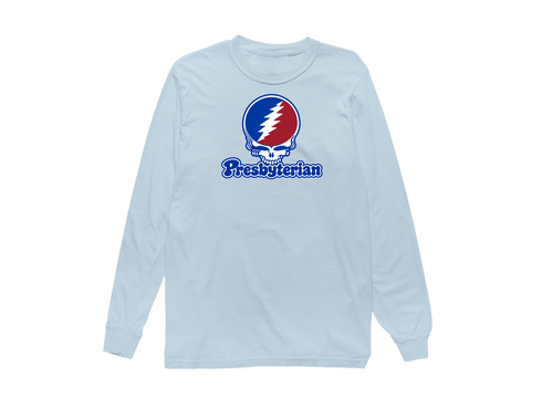 Presbyterian Stealie Premium Unisex Long-Sleeve — Design: Presbyterian College — Chambray