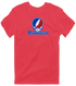 Presbyterian Stealie Premium Unisex T-Shirt — Design: Presbyterian College — Heather Red