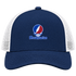 Presbyterian Stealie Premium Unisex Trucker Cap — Design: Presbyterian College — Navy/White