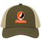 Princeton Stealie Premium Unisex Trucker Cap — Design: Princeton University — Moss/Khaki