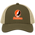 Princeton Stealie Premium Unisex Trucker Cap — Design: Princeton University — Moss/Khaki