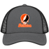 Princeton Stealie Premium Unisex Trucker Cap — Design: Princeton University — Charcoal/Black