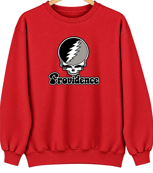 Providence Stealie Premium Unisex Crewneck — Design: Providence College — Red