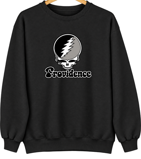 Providence Stealie Premium Unisex Crewneck — Design: Providence College — Black