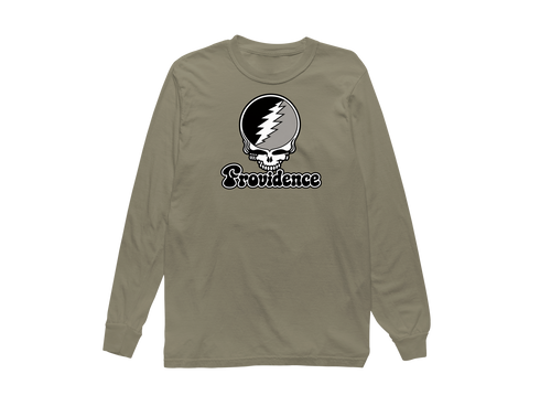 Providence Stealie Premium Unisex Long-Sleeve — Design: Providence College — Sandstone