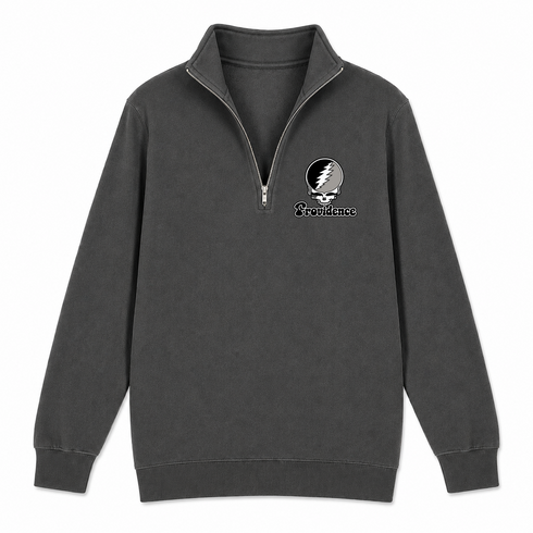 Providence Stealie Premium Unisex Quarter-Zip — Design: Providence College — Charcoal