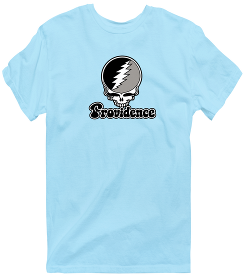 Providence Stealie Premium Unisex T-Shirt — Design: Providence College — Light Blue