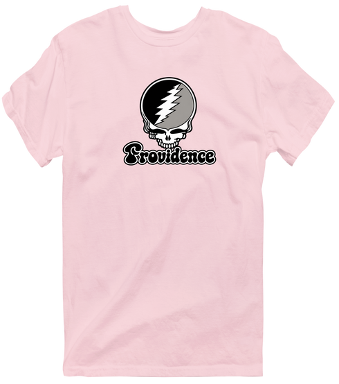 Providence Stealie Premium Unisex T-Shirt — Design: Providence College — Light Pink