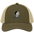 Providence Stealie Premium Unisex Trucker Cap — Design: Providence College — Moss/Khaki