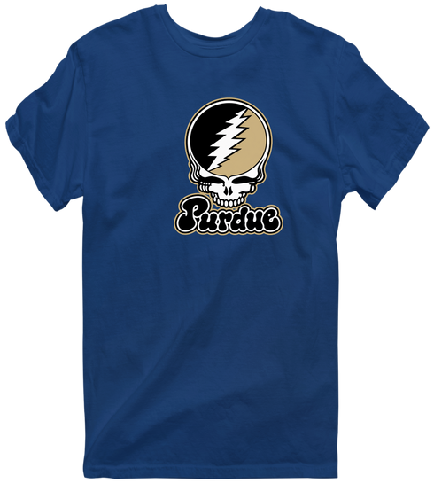Purdue Stealie Premium Unisex T-Shirt — Design: Purdue University — Navy