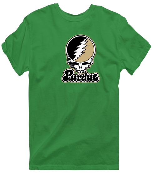 Purdue Stealie Premium Unisex T-Shirt — Design: Purdue University — Irish Green