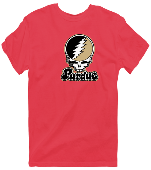 Purdue Stealie Premium Unisex T-Shirt — Design: Purdue University — Heather Red
