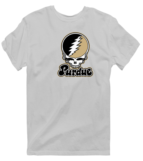 Purdue Stealie Premium Unisex T-Shirt — Design: Purdue University — Sport Grey