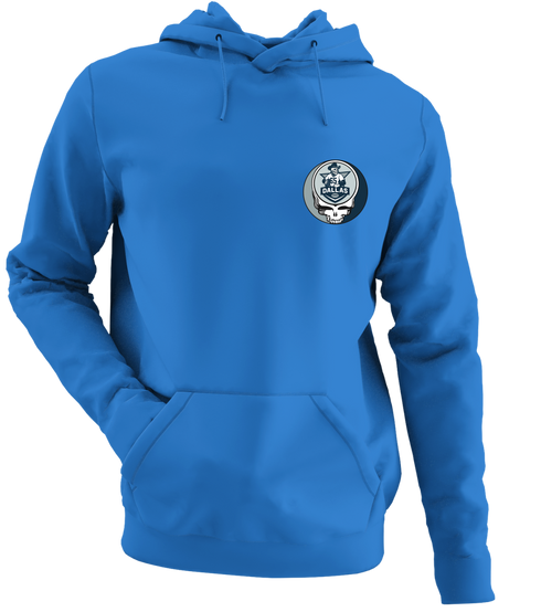 Dallas Football - Premium Grateful Dead Left Chest Hoodie - Heather Royal - 5