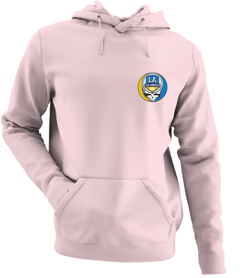 Los Angeles Football - Premium Grateful Dead Left Chest Hoodie - Light Pink - 4