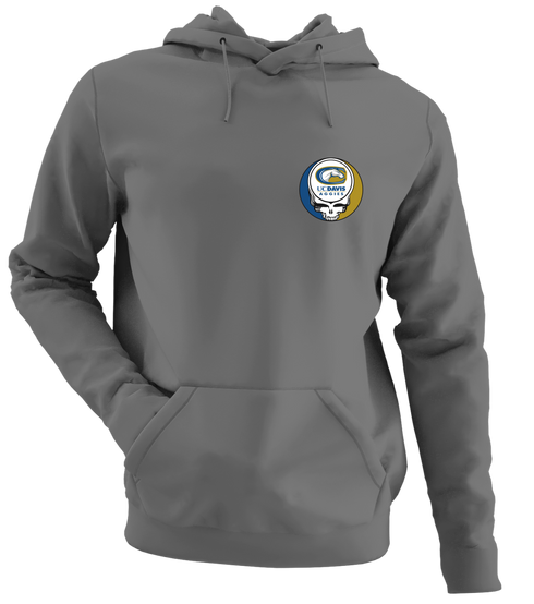 UC Davis - Premium Grateful Dead Left Chest Hoodie - Charcoal