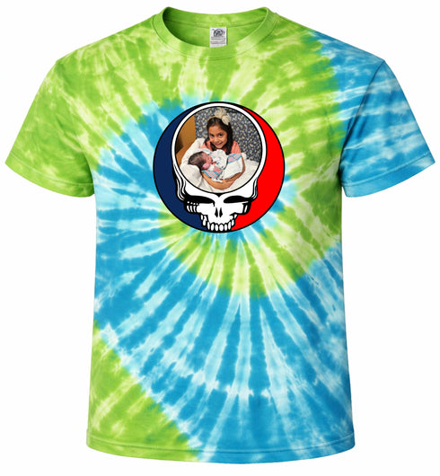 1557 - Custom Stealie Tie-Dye